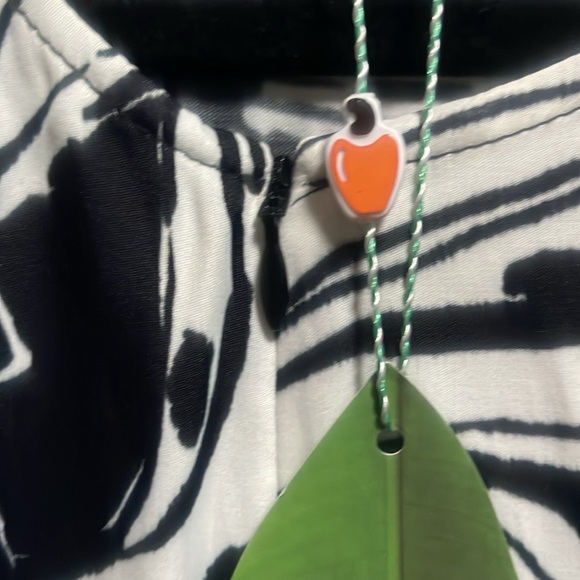 FARM RIO ‼️‼️ Black Bossa Banana Viscose Midi Dress - Picture 7 of 8